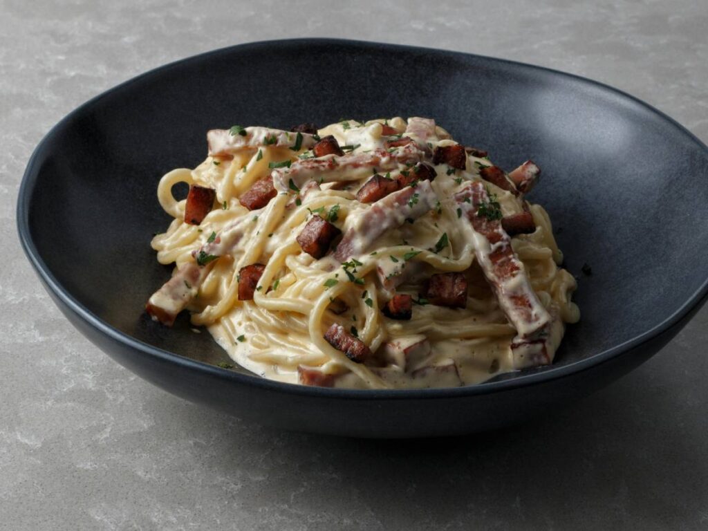 Jak zrobić sos carbonara, czyli kremowy włoski sos z jajkiem i parmezanem? 3 Inspiracja podania carbonary
