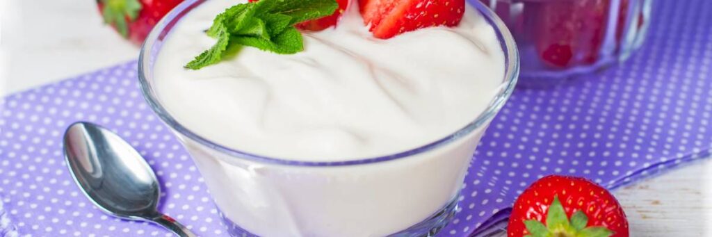Czym zastąpić jogurt naturalny. 7 pomysłów na zamiennik jogurtu naturalnego 2 Miseczka jagurtu. Obrazek w artykule Czym zastąpić jogurt naturalny. 7 pomysłów na zamiennik jogurtu naturalnego
